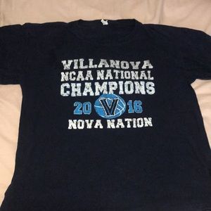 Villanova Basketball 2016 NCAA champions tee shirt wildcats L